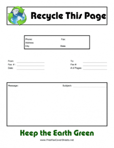 Recycle_Fax_Cover_Sheet
