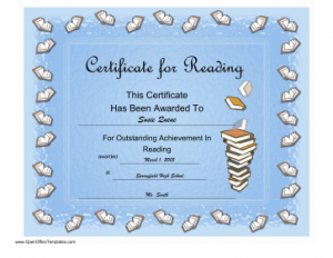 Reading_Achievement_Certificate