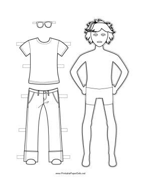 Paper Dolls to Print and Color
