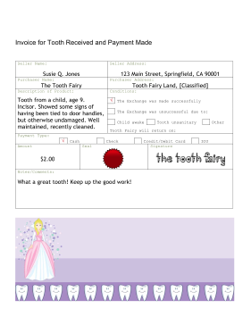 Printable Tooth Fairy Letters