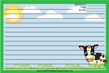 Printable Recipe Cards