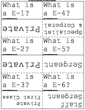 New Printable Flash Cards