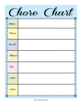 Printable Chore Charts
