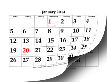 Printable 2014 Calendars