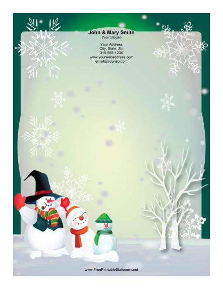 New Printable Christmas Stationery