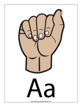 New Sign Language Printables Site