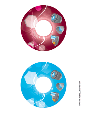 Printable CD and DVD Labels