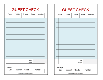 New Printable Cash Receipts