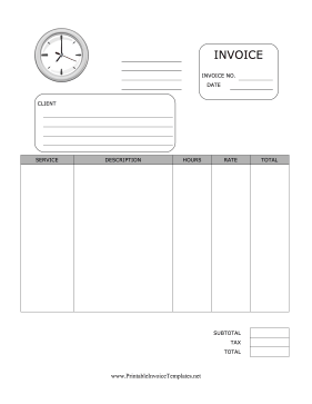 Printable Invoice Templates