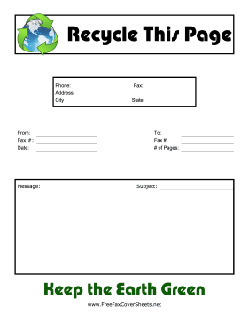 Fax Cover Sheets