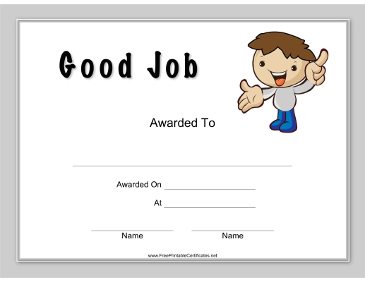 Printable Certificates