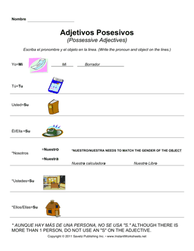 New school worksheets