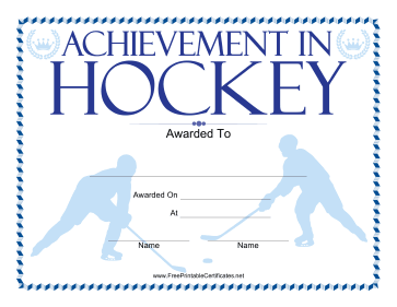 New Printable Certificates