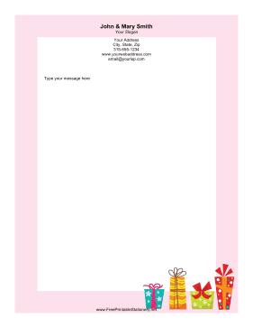 New Printable Stationery