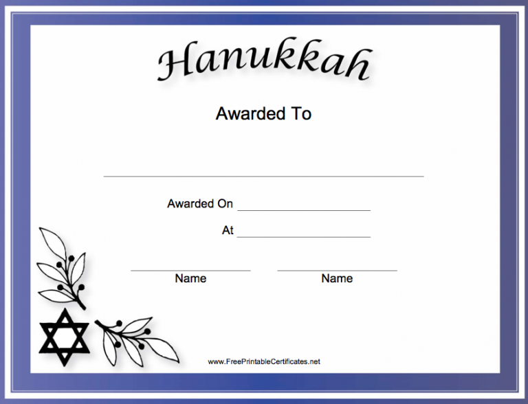 Hanukkah Printables