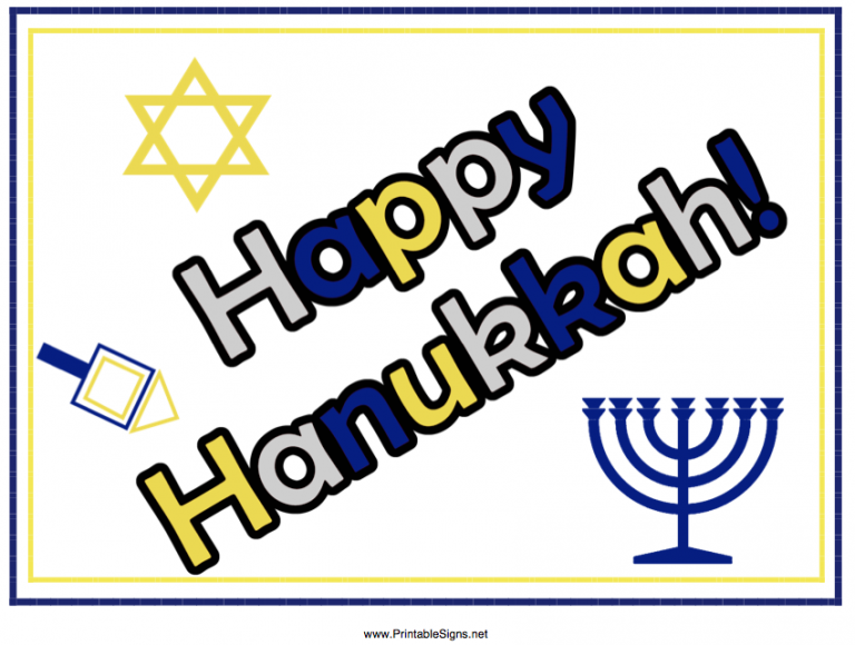 Hanukkah Printables