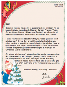 Print Letters From Santa