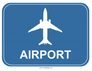 printable baggage claim sign