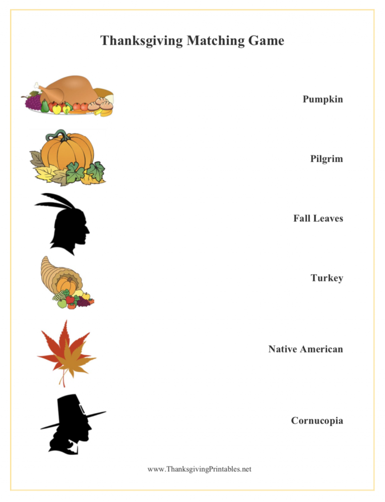 Thanksgiving Printables