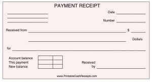printable cash receipts free printables