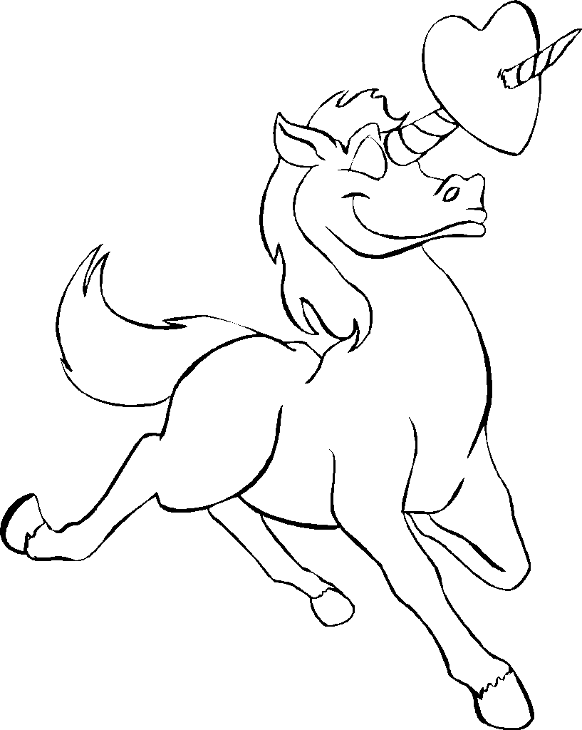 66 72  Valentines Day Coloring Pages Unicorn Best