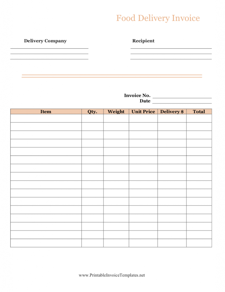 invoice templates free printables