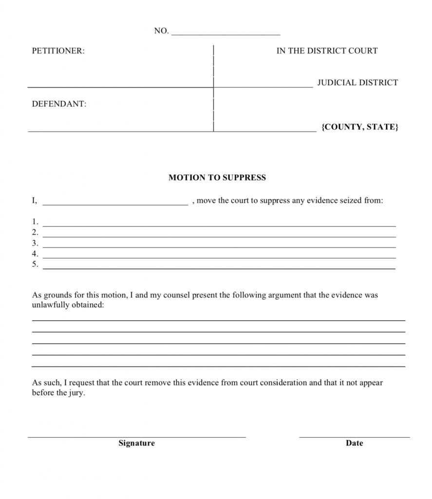 Printable Legal Forms and Templates  Free Printables Inside Blank Legal Document Template