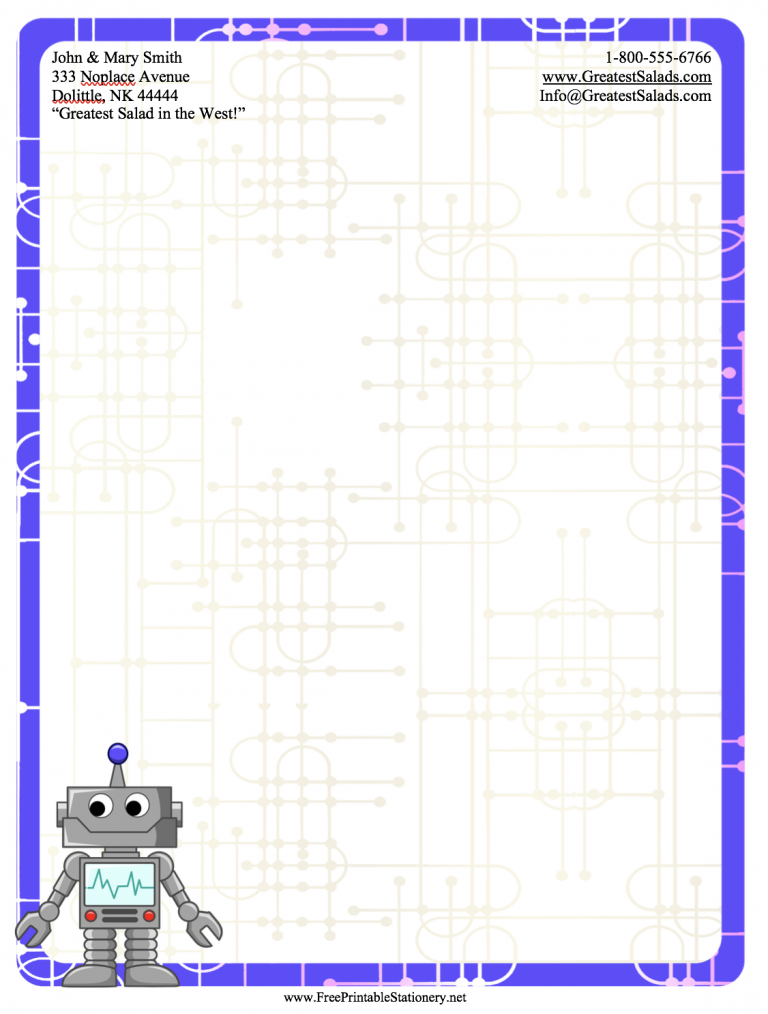 Free Printable Stationery