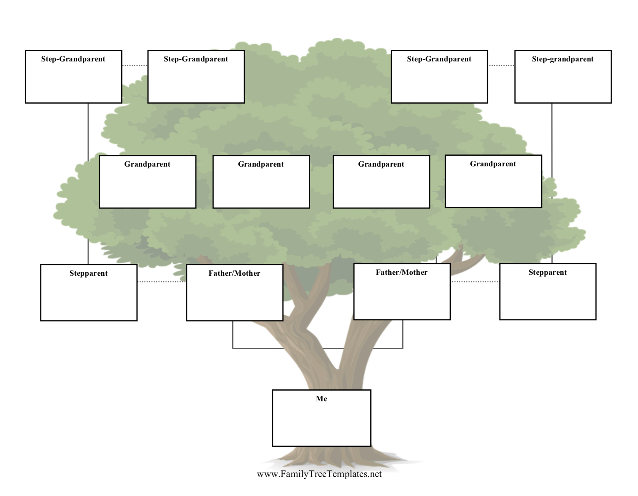 Family Tree Printing - Genealogy Prints - Free Blank Printable