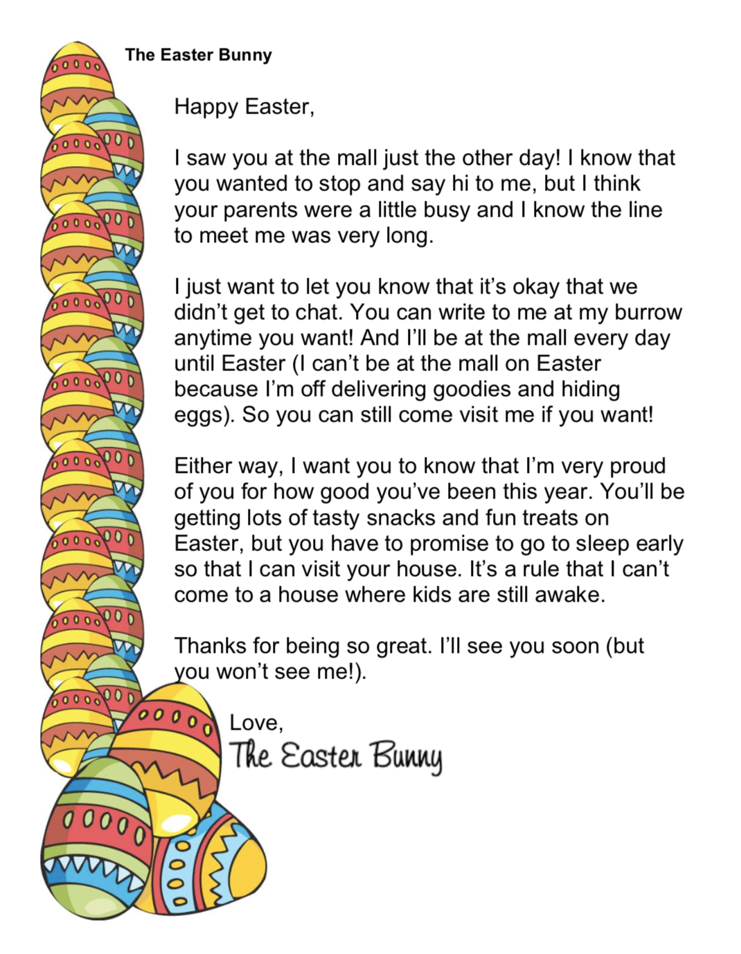 4 Free Printable Easter Bunny Letters Freebie Finding Mom Wrapping ...