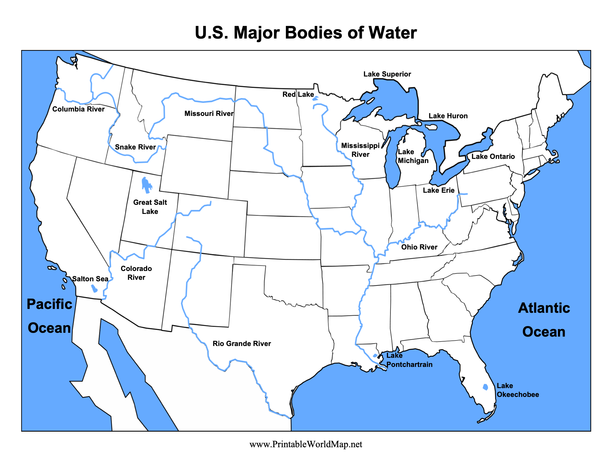 Printable World Maps