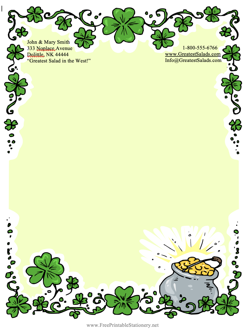 St. Patrick’s Day Printable Fun